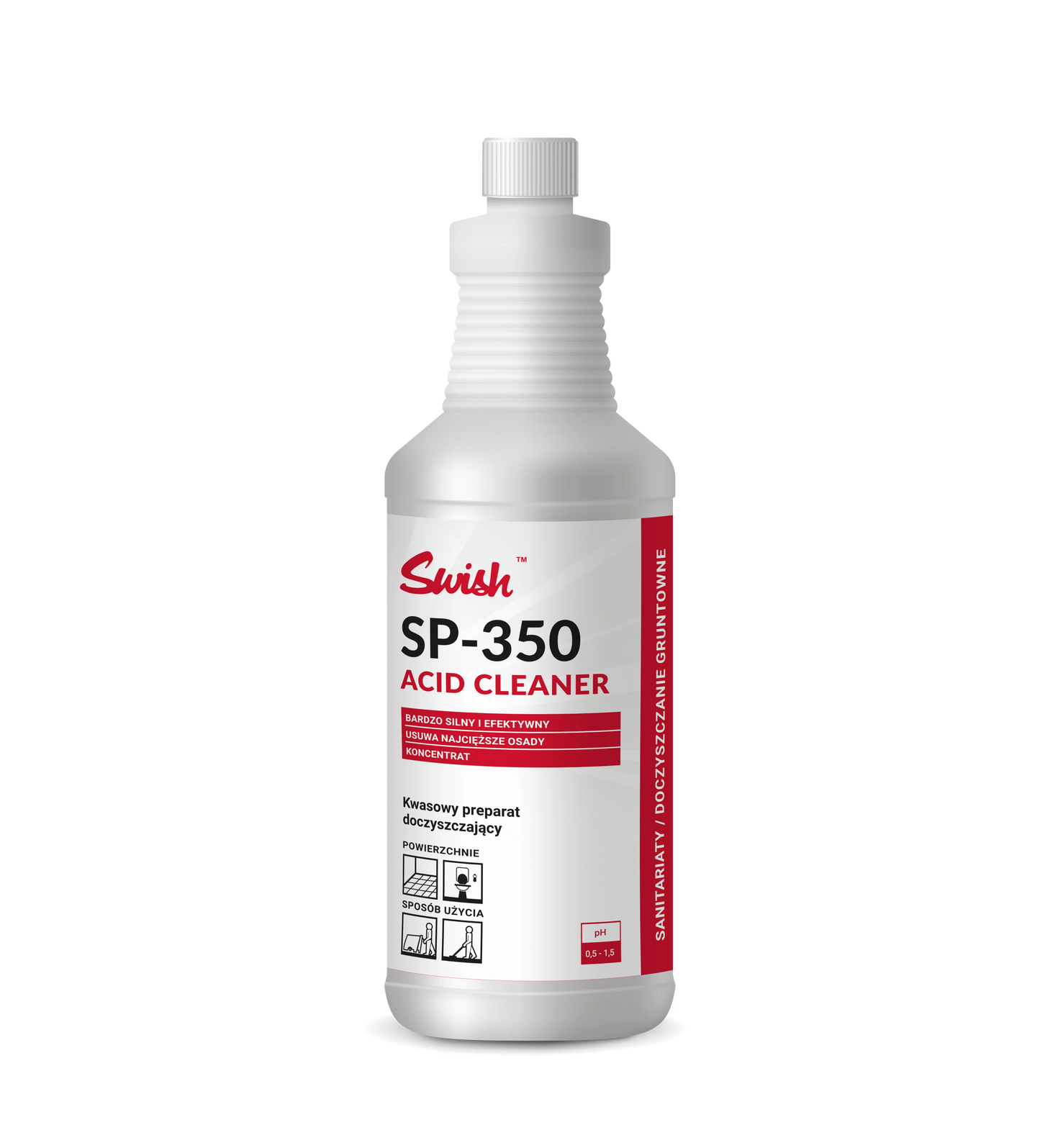 Preparat skoncentrowany do gruntownego mycia posadzek SWISH ACID CLEANER 1L