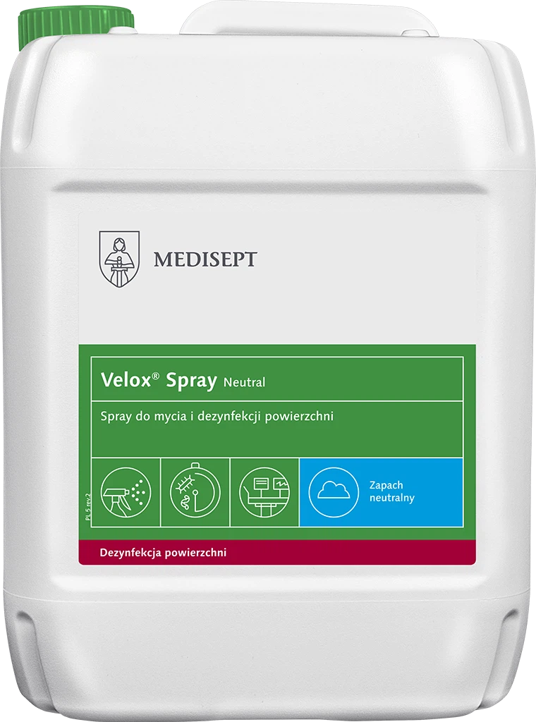 Płyn do dezynfekcji powierzchni MEDISEPT Velox Spray Neutral 5L
