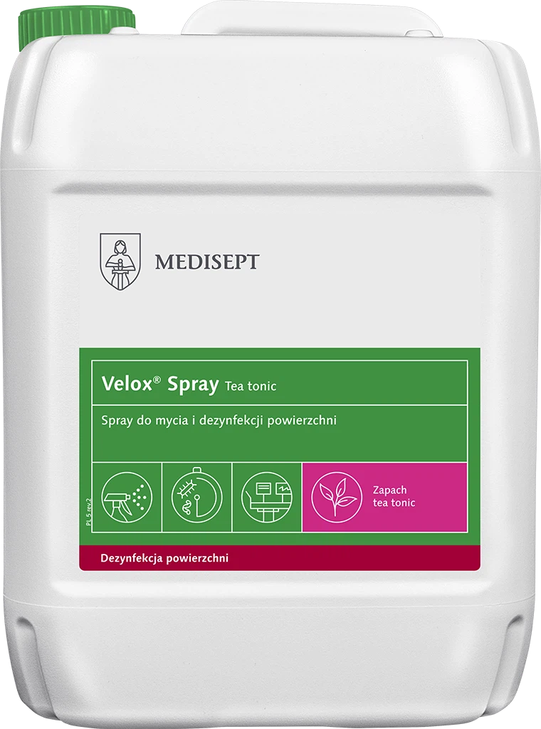 Płyn do dezynfekcji powierzchni MEDISEPT Velox Spray Tea Tonic 5L