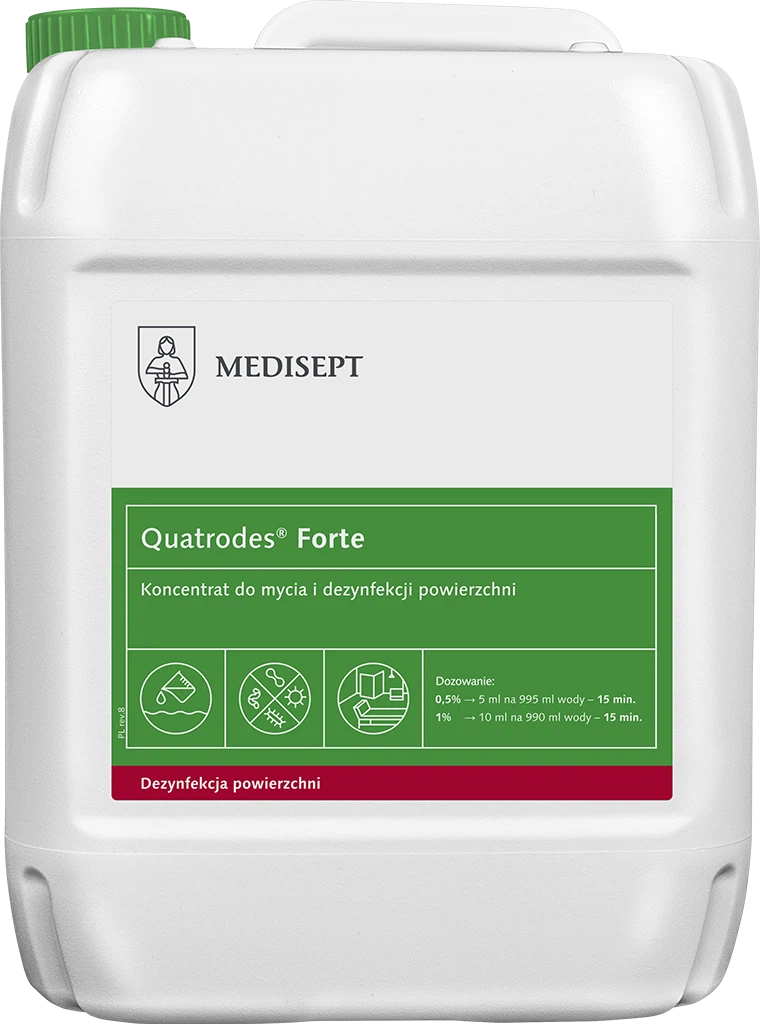Płyn do dezynfekcji powierzchni MEDISEPT Quatrodes Forte 5L