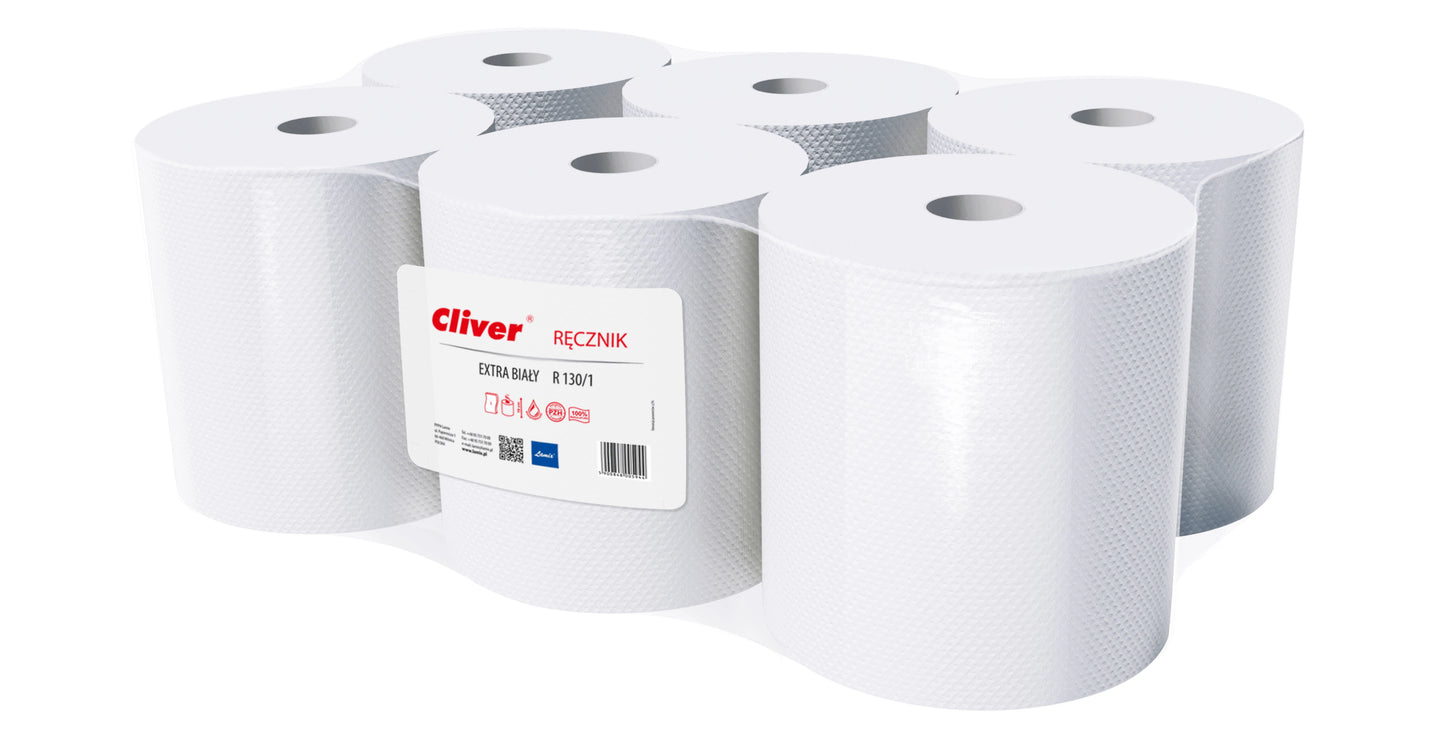 Ręcznik Cliver STANDARD MIDI extr. biały mak. 19cm 130m 6szt.