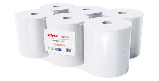 Ręcznik Cliver STANDARD MIDI extr. biały mak. 19cm 130m 6szt.
