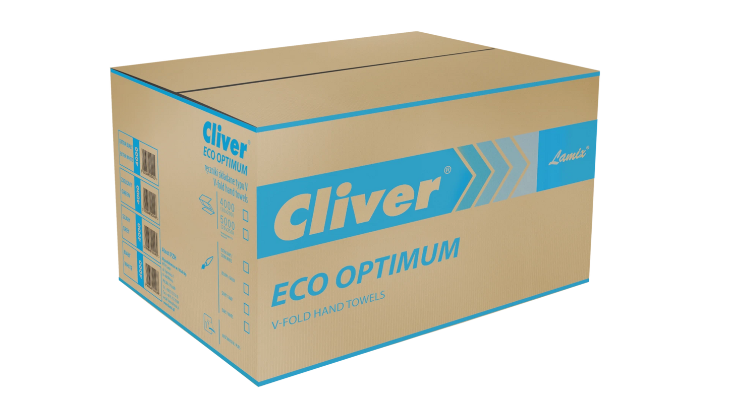 Ręcznik ZZ Cliver Eco Optimum 1-warstw. 21x25cm zielony makulat. 4000/334