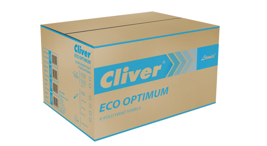 Ręcznik ZZ Cliver Eco Optimum 1-warstw. 21x25cm zielony makulat. 4000/334