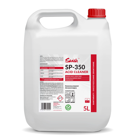 Preparat skoncentrowany do gruntownego mycia posadzek SWISH ACID CLEANER 5L