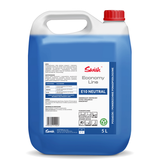 Preparat skoncentrowany do codziennego mycia powierzchni SWISH NEUTRAL 5L